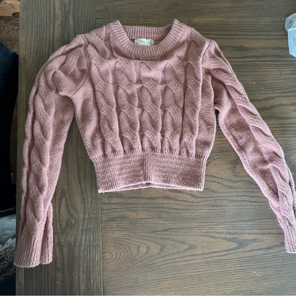 Altard State mauve crop sweater